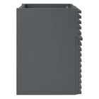 Modway - Render Fixation murale de 18" Armoire de toilette de salle de bain (lavabo non inclus) - Gris-Tiroir à extension complète