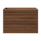 Modway - Render Fixation murale de 30" Armoire de toilette de salle de bain (lavabo non inclus) - Noyer-Vanité moderne du milieu du siècle