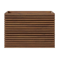 Modway - Render Fixation murale de 30" Armoire de toilette de salle de bain (lavabo non inclus) - Noyer-Vanité moderne du milieu du siècle