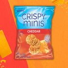 Quaker - Crispy Minis Cheddar Galettes de Riz Brun - 33 g - paquet de 32 -Zero gras trans et faible teneur en gras satures
