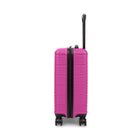Swiss Mobility - Valise de cabine rigide 21.50po de la collection YVR - Rose-Intérieur doublé avec panneau de séparation, poches pratiques et sangles de serrage pour garder le contenu organisé et en place.
