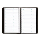 Blueline - 2026 Agenda quotidien avec Reliure spirale - 8 po x 5 po - Noir - Bilingue-Espace pour notes sur chaque page avec sommaire des dépenses à la fin de chaque mois 