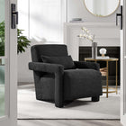 Modway - Mirage Boucle Tapis Fauteuil - Noir-Cadre en bois solide