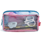 ZIPIT - Étui à crayons Half & Half, trousse scolaire à 2 compartiments, motif marbre-Utilisation intelligente: Conçue avec deux grandes poches à fermeture éclair, cette trousse garde vos essentiels bien séparés et faciles d’accès, sans nécessiter d’organisateurs internes