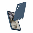 Avana - Coque Velvet Compatible MagSafe Galaxy S25 - Ultra Bleu Marine-Aimants extra puissants entre deux plaques pour une surface plane et une protection optimale de l'écran et de l'appareil photo.