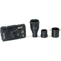 OM System - Caméra numérique industrielle TG-7 avec kit NY-TGV - Noir-Améliorez votre microscope stéréo grâce à l'imagerie numérique rapide et fiable : optimisez l'acquisition d'images grâce à une capture rapide et fiable
