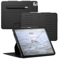 Zugu - Étui iPad Pro 12.9 po (2018/2020) & iPad Air 13 po (2024) - Noir-Étui folio magnétique