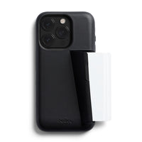 Bellroy - Étui pour téléphone portable à 3 cartes pour Apple iPhone 15 Pro - Noir-Contient jusqu'à 3 cartes