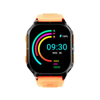 HiFuture - Montre connectée FutureFit Ultra3 2  po - Orange-Montre connectée HiFuture Ultra3 - Écran 2,04 pouces - Étanchéité IP68 - Jusqu'à 10 jours d'autonomie - Suivi de la santé et de la condition physique - Appels Bluetooth - Acier inoxydable