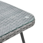 Manhattan Comfort - Ensemble moderne de patio Cannes pour 2 personnes avec table d’appoint - gris et crème - lot de 3-27,95 po L x 26,77 po l x 29,53 po H