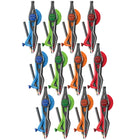 Helix - Boussole verrouillable universelle - Couleurs assorties - Paquet de 12-Double bras de mesure gradué avec fenêtre de visualisation facile à lire