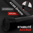 MotionGrey - Banc de musculation ajustable - Banc d’entraînement pliable pour exercices avec haltères - Noir-4