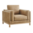 Modway - Roscoe Cuir végane Fauteuil - Toast-Cuir végane