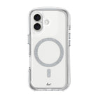 LAUT - Coque AERO SPARKLE MagSafe pour iPhone 16 - Argent cristal-Avec la TECHNOLOGIE IMPKT Cell, un design parfaitement transparent et un coussin d'air scellé à 360°, votre téléphone bénéficie d'une protection maximale contre les chutes.