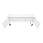 Monarch Specialties - Huche De Bureau - 72 po L - Travail - Portes De Stockage - Travail - Qualité Commerciale - Stratifié Blanc-8