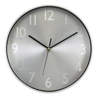 Monarch Specialties - 9111 Horloge Murale Rond de 12" - Visage Argenté/Cadre Argenté-Rehaussez la décoration de votre intérieur avec cette superbe horloge murale ronde de12 pouces, dotée d'un cadran argenté métallique sophistiqué et d'un cadre argenté assorti, parfaite pour les intérieurs modernes