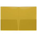 Staples - Portfolio à deux pochette - Format lettre - Jaune translucide-80 feuilles capacitè