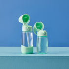 b.box - Bouteille Tritan - 450ml - Menthe Verte-Paille anti-fuites et poignée robuste pour l’école et les sorties