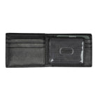Roots - Portefeuille Slim Fold de pour hommes avec carte d'identité amovible - Noir-Protection RFID