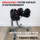 MotionGrey - Banc de musculation ajustable - Banc d’entraînement pliable pour exercices avec haltères - Noir-8