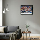 Colorado Avalanche 2022 Stanley Cup Champions sur toile - Toile encadree - 31" x 22"-Prêt à accrocher - livré entièrement assemblé