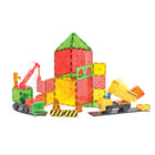 MAGNA-TILES - Ensemble de construction magnétique Builder XL de 50 pièces-Toujours Compatible: Toutes les pièces sont compatibles et complémentaires avec tous les autres coffrets MAGNA-TILES, notamment le coffret Builder, le coffret Metropolis, le coffret Downhill Duo et le coffret Classic. 