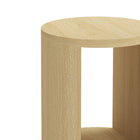 Manhattan Comfort - Table d’appoint contemporain Alure 20" - Chêne naturel-Construction à panneaux épais pour une durabilité et une stabilité structurelle accrues