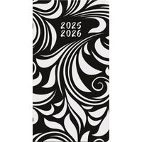 DateWorks - Planificateur de poche mensuel Élégance 2025-2026 - 3,5 po x 6,5 po - Anglais-Juin 2024 - Décembre 2026