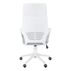 Monarch Specialties - 7270 Chaise De Bureau Dossier Haute Exec - Blanc/Tissu Gris-Assemblage requis: des instructions illustrées et tout le matériel sont fournis pour plus de commodité (des outils supplémentaires peuvent être nécessaires); cette chaise de bureau mesure