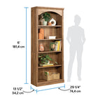 Sauder - Bibliothèque Arch à 5 tablettes - Mangue Sindoori-Service de confiance sauder : Pour toute question sur le produit ou l'assemblage, nous sommes là pour vous aider