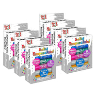 Kwik Stix - TPG613-6 Bâtons de peinture à la tempera solide - couleurs métalliques - 6 par paquet - 6 paquets-Décapsulez, tournez et peignez