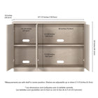 Hudson&Canal - Table de buffet Alston 48" L - Aulne blanc-8