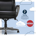 Serta® - Fauteuil de direction SmartLayers™ Arlington Air™, noir-9