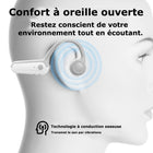 MyBat - Casque Bluetooth à conduction osseuse ouvert SYB SonicPulse-Tour de cou flexible - S’adapte à vos mouvements pour un confort optimal, idéal pour un usage actif