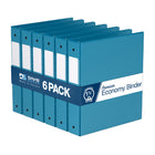 Davis Group Super économie, Reliure à anneaux ronds 1.5 po, paquet de 6 – Bleu Turquoise-3 Reliure À Anneaux