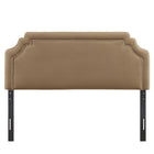 Modway - Magnolia Taille Velvet Performance Résistant aux Taches Tête de lit King Size - Taupe-Assemblée requise