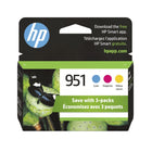 HP - 951, CR314FN#140 - cartouches d'encre originales cyan/magenta/jaune, haut rendement, paquet de 3-Soyez fier de vos impressions de haute qualité avec l'encre HP authentique