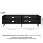 Hudson&Canal - Meuble TV Montello pour téléviseurs jusqu'à 78" - Grain noir-8