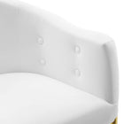 Modway - Savour Touffe Performance Velvet Fauteuil à manger d’accent - Blanc-8