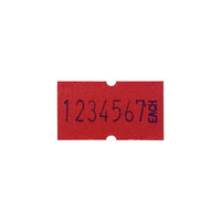 Motex - Étiquettes amovibles MX5500 Plus - 1 ligne - 8 caractères - rouge - 10000 étiquettes-Étiquettes amovibles