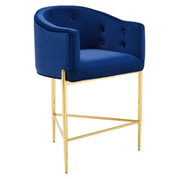 Modway - Savour Touffe Tabouret de comptoir - Marine-Tabouret de comptoir à touffe
