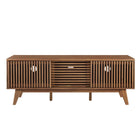 Modway - Iterate 59 po Meuble TV, Noyer-Coussinets de pied non marqués