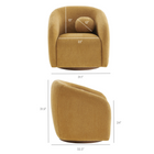 Modway - Holland Pivot Tissu chenille Fauteuil - Champignon-Rembourrage certifié OEKO-TEX STANDARD 100