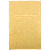 JAM Paper Enveloppes d'invitation métalliques A10 - 6 x 9,5 po - Stardream Gold - paquet de 25-Couleur : Stardream doré.