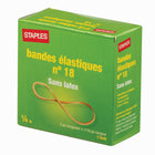 Staples - Bandes élastiques sans latex - #18 - 3 po x 1/16 po - épaisseur de 1/32 po - boîte de 1/4 lb-Maintient les articles organisés et emballés de manière pratique, idéal pour la maison et le bureau