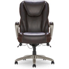 Serta® - Fauteuil de luxe SmartLayers™ Hensley Big & Tall, brun-Des coussins profonds, la zone lombaire anatomique et les couches intelligentes brevetées offrent un confort exceptionnel
