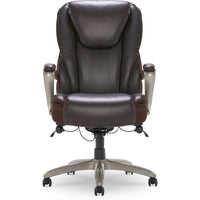 Serta® - Fauteuil de luxe SmartLayers™ Hensley Big & Tall, brun-Des coussins profonds, la zone lombaire anatomique et les couches intelligentes brevetées offrent un confort exceptionnel
