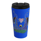 Oscardo - Tasse de voyage avec motif artistique autochtone Souffle de vie de Leah Dorion-Motif d’art autochtone authentique - Met en valeur des œuvres sous licence créées par des artistes des Premières Nations, Inuit et Métis de partout au Canada, célébrant la richesse des cultures autochtones et leur créativité