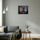 Frameworth - Kobe Bryant Lakers de Los Angeles collage champions NBA 2000-2001 - impression encadree - 30 po l x 30 po H-Collage encadre de qualite musee avec programmes originaux des deux Finales - epingles de championnat de chaque annee - mat grave avec le nom de Kobe et son numero de maillot - et sa citation iconique