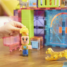 Magna-Tiles - Ensemble de construction magnétique Maison de jeu pour animaux de compagnie 50 pièces-Sécurité garantie: Toutes les pièces MAGNA-TILES sont conçues pour résister à d’innombrables heures de jeu. Notre grille exclusive empêche la fissuration, tandis que les rivets de fixation maintiennent les aimants en sécurité
